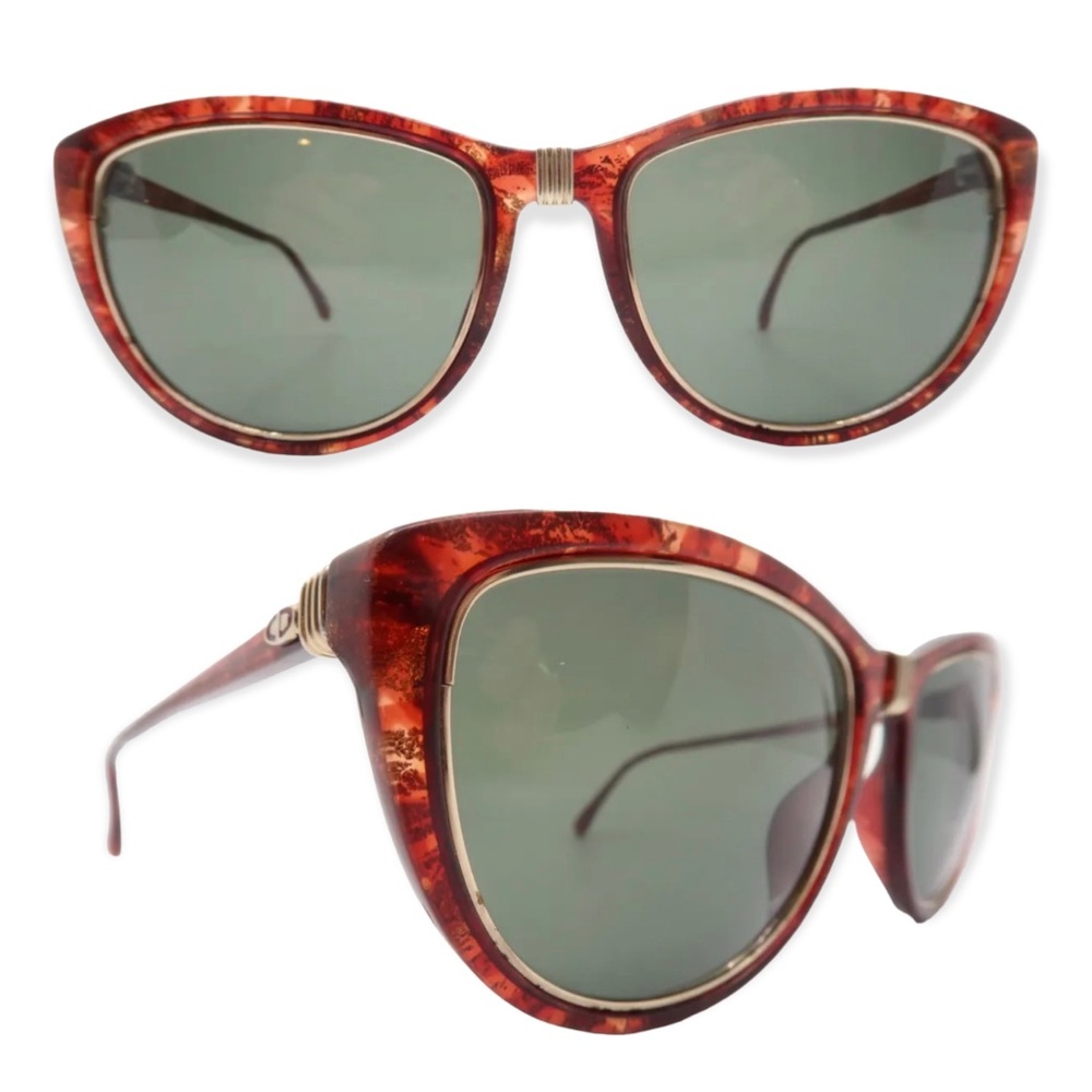 Christian Dior 1980’s Large Slight Cateye Sunglasses, Mod 2557, Made in Germany